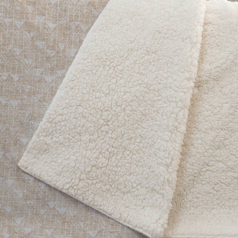 Premium Machine Washable Modern Boho Sherpa Throw Blanket
