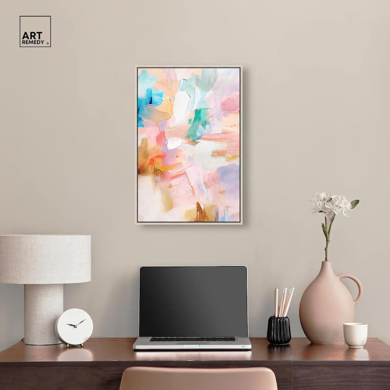Rose Quartz II Canvas by Art Remedy