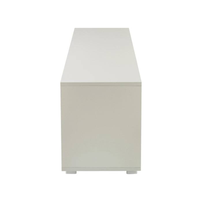 WHITE+GRAY morden TV Stand with LED Lights high glossy front TV Cabinet