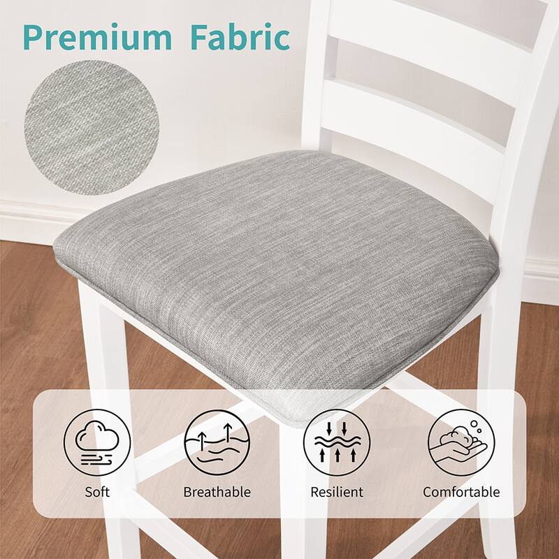 36" Modern Dining Table Set, 2-Seater Charging Station 3-Tier Storage
