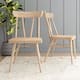 Plank and Beam Solid Wood Windsor Dining Chair - Set of 2 - Blonde
