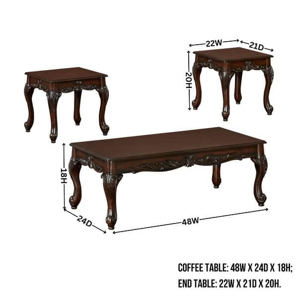 dimension image slide 0 of 4, Hernen Carved Wood Frame 5-Piece Living Room Set