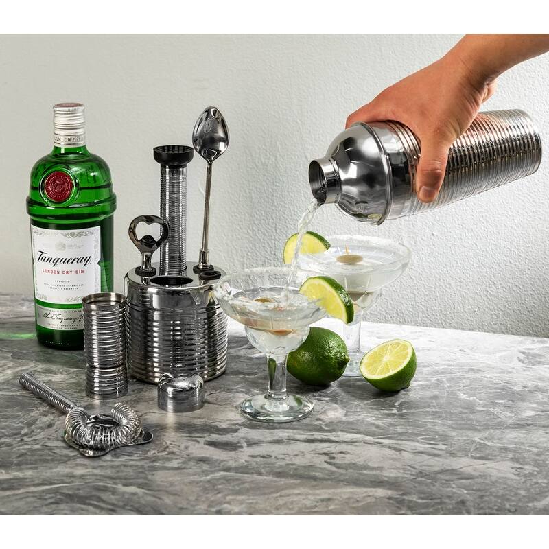 French Home 7-Piece Stainless-Steel Barware Set