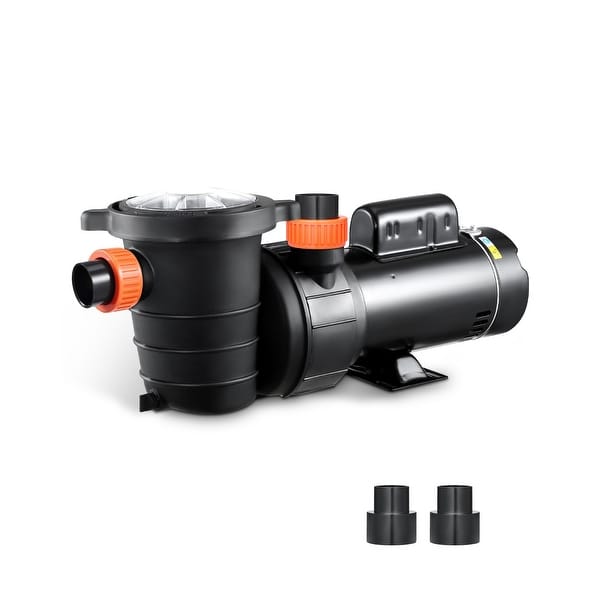Dual Speed Pool Pump 2HP Above Ground Swimming Pump 118 GPM - 22.83 x 7 ...