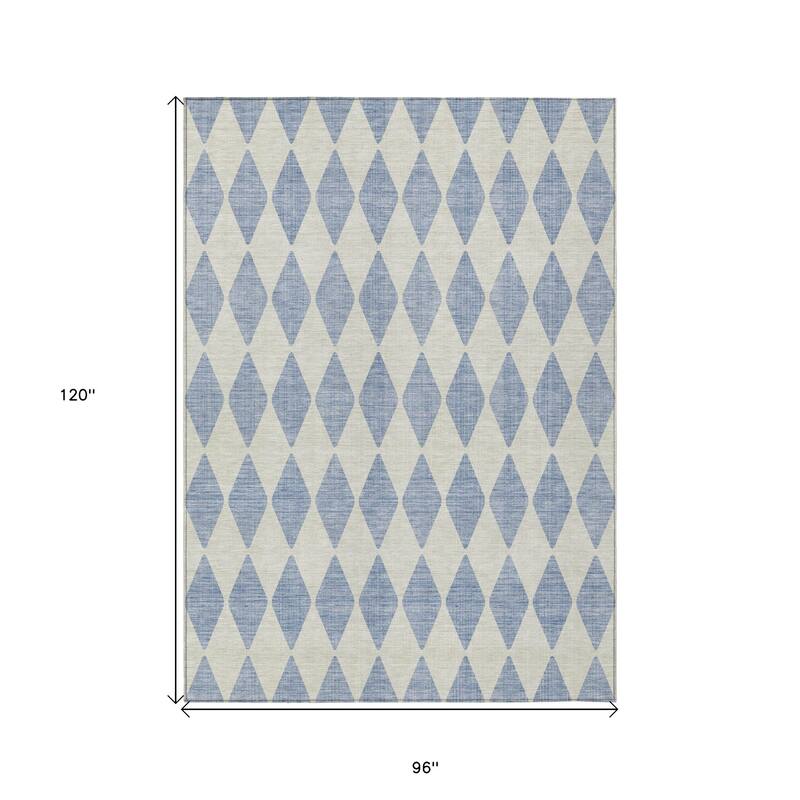 HomeRoots Geometric Transitional Rectangle Outdoor Rug