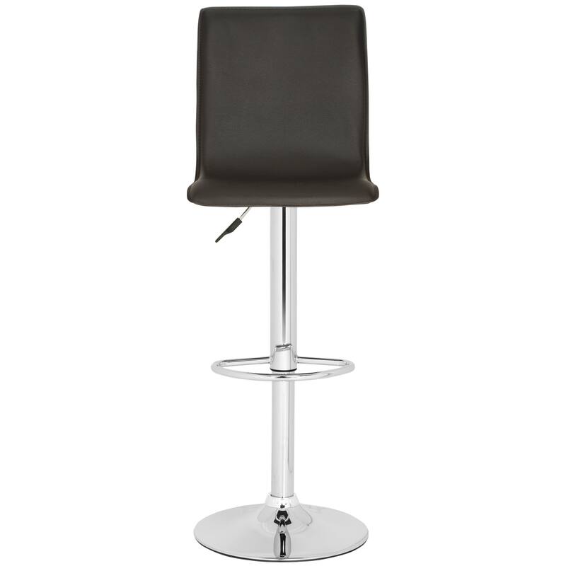 SAFAVIEH Kristi White Adjustable 23-30-inch Swivel Bar Stool - 16.1" x 19.3" x 37.8" - 17Wx19Dx44H