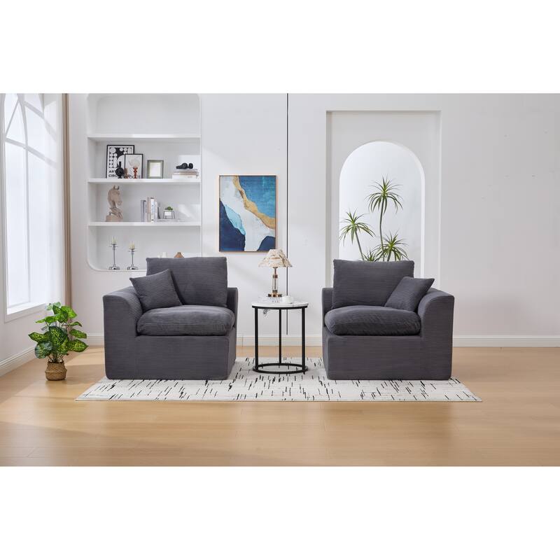 Sectional Sofa Loveseat with Armrests, Dark Gray Sofa Couch Sleeper Sofa Convertible Couch 2 Seat Sofa Couch