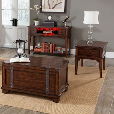 Aspen Skies Russet Brown 3 Piece Set (1-Cocktail 2-End Tables)