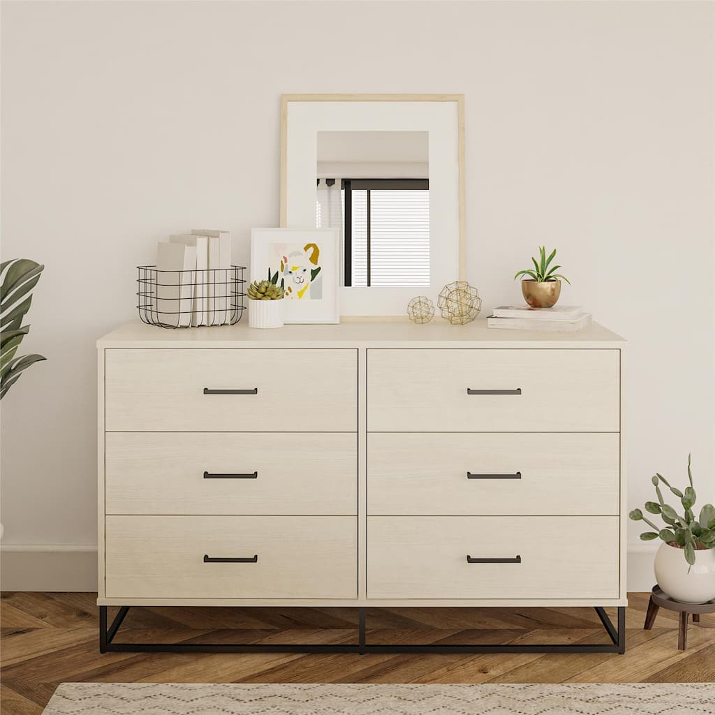 The Novogratz Kelly 6 Drawer Dresser
