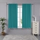 preview thumbnail 18 of 21, Deconovo Insulated Thermal 63-inch Blackout Curtain (2 Panel) Turquoise
