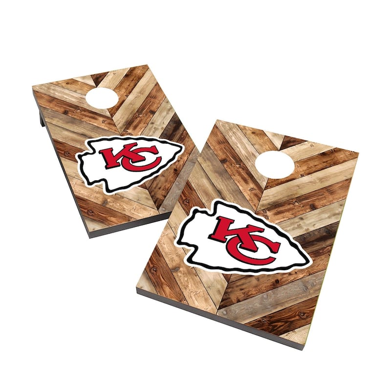 Kansas City Chiefs 2x4 Cornhole Boards - Include LED Lights
