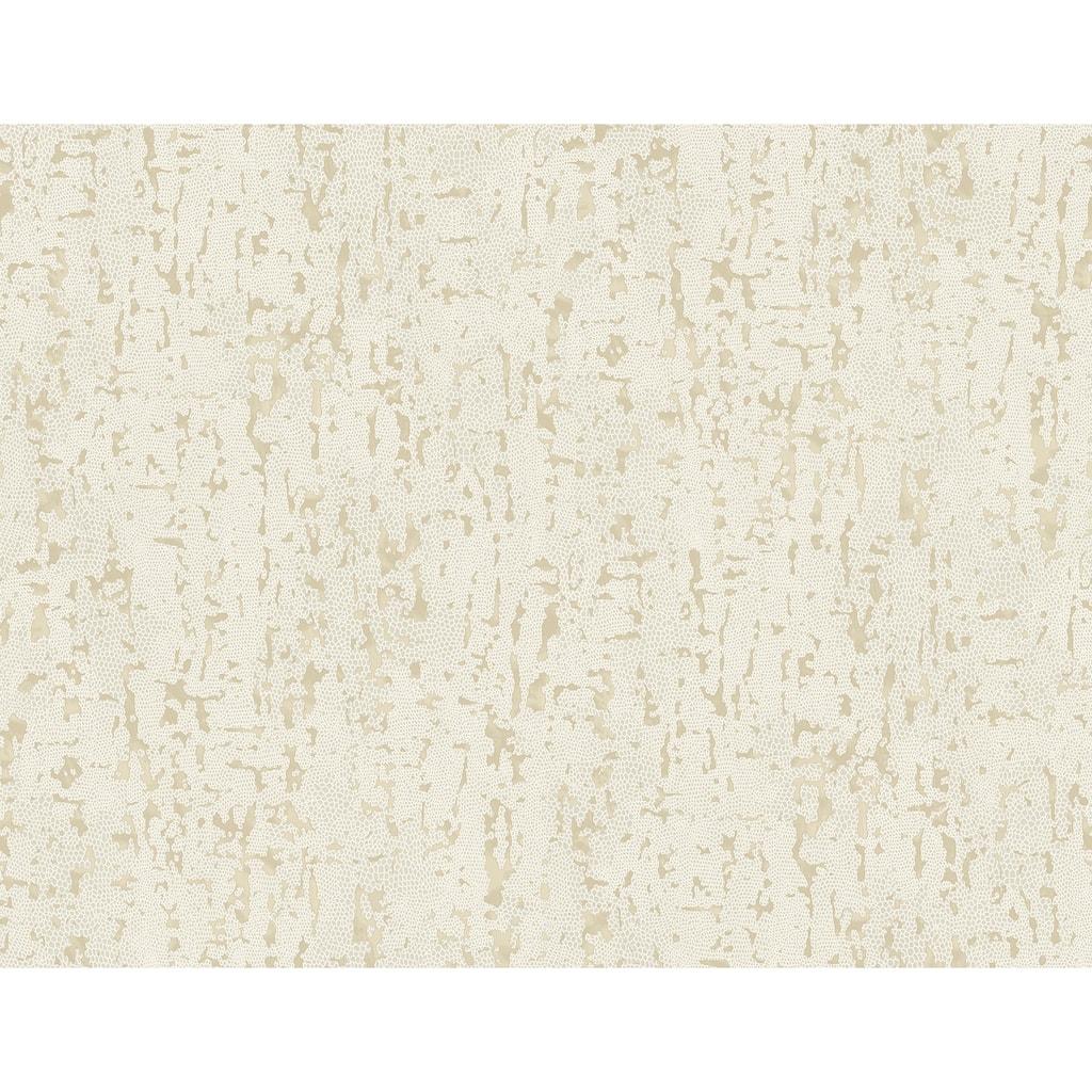 A-Street Prints Malawi Cream Leather Texture Wallpaper