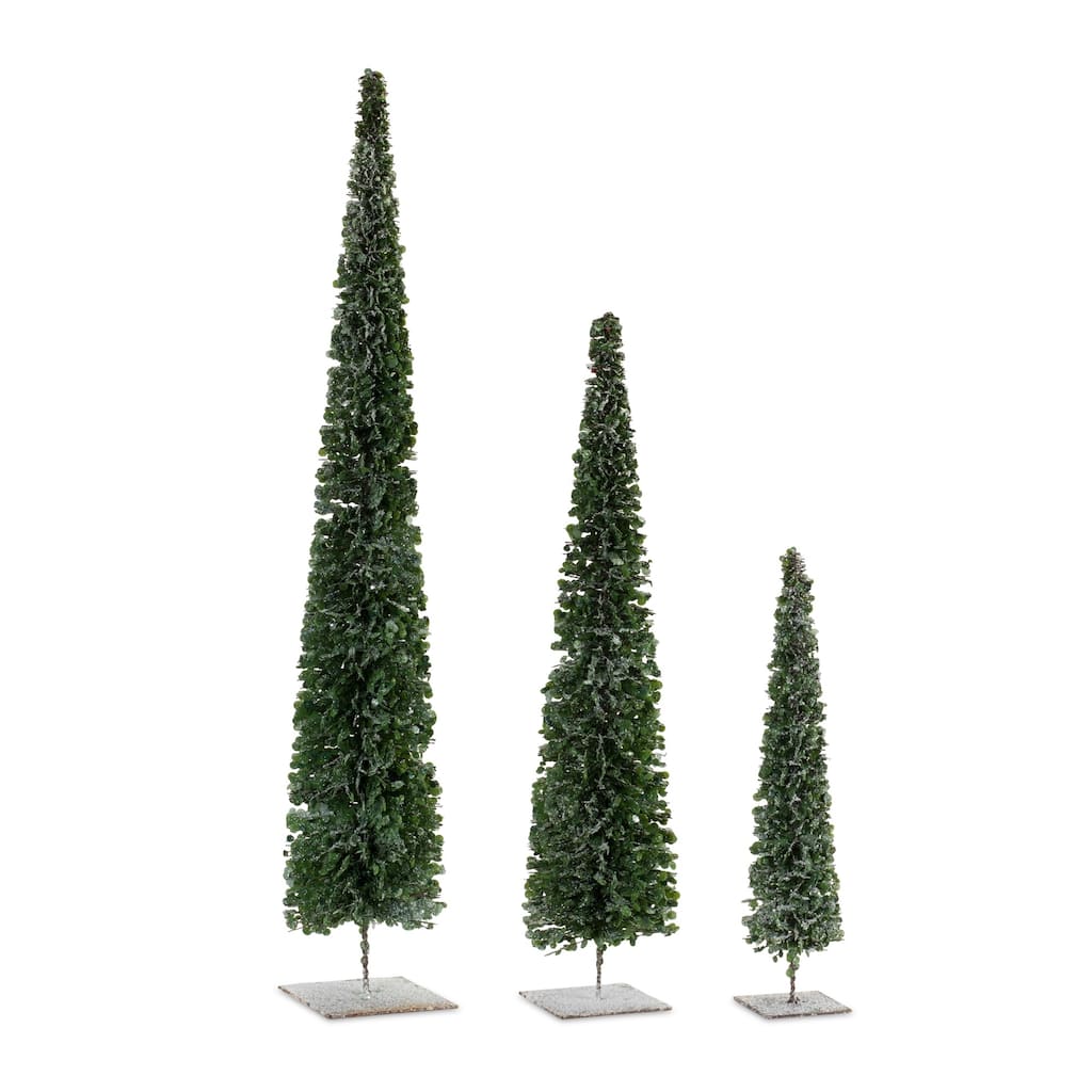 Set of 3 Tabletop Christmas Trees 31.5"