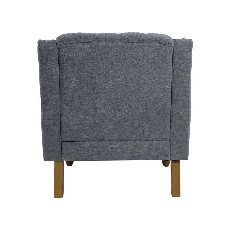 Accent Chair with Button Tufted Upholstered Armchair