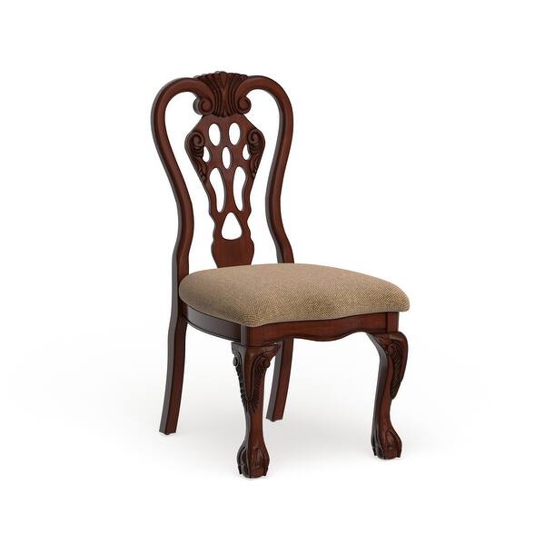Harper Traditional Cherry Wood Dining Chairs (Set of 2) by Furniture of