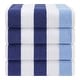 preview thumbnail 14 of 64, American Soft Linen,100% Cotton 4 Pack Beach Towels, 30 x 60 Cabana Striped Pool Towels
