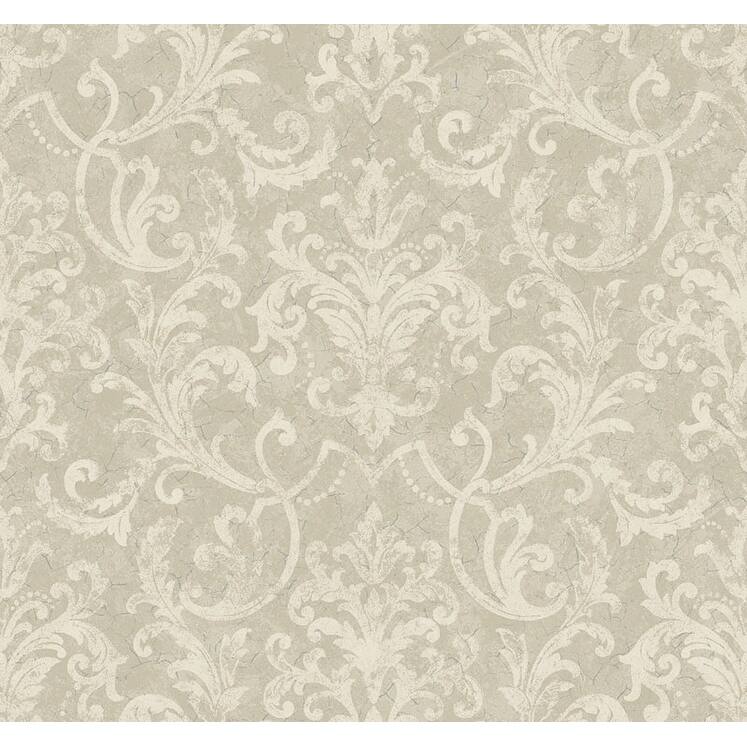 Seabrook Designs Cinna Damask Unpasted Wallpaper