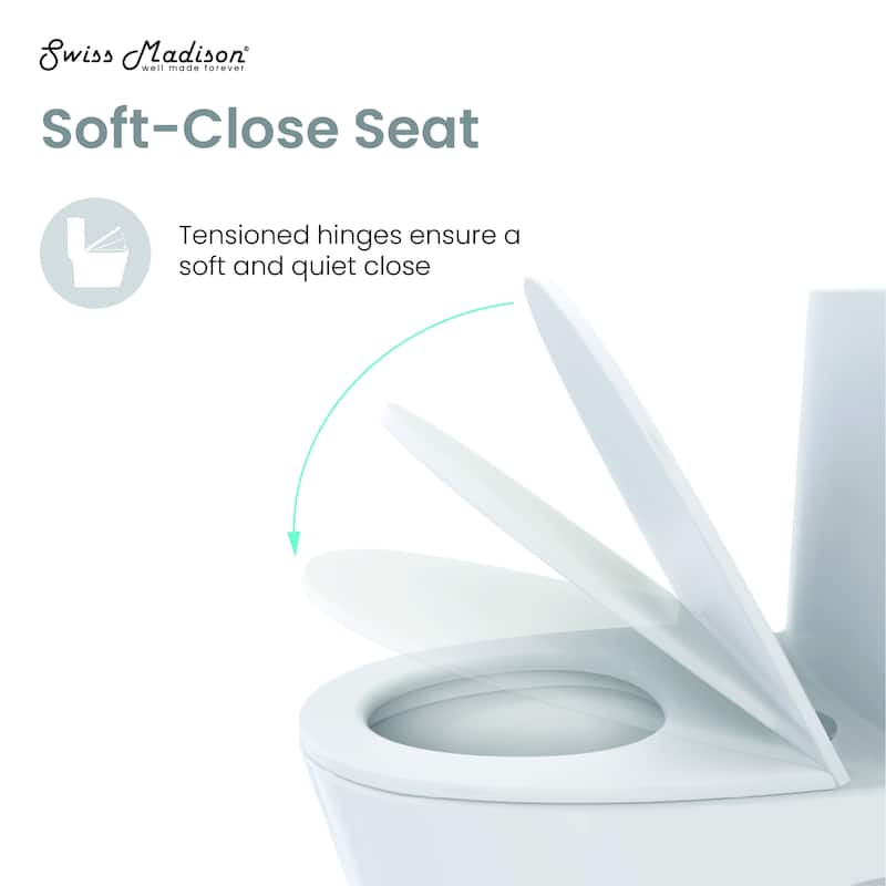 Angers One-Piece Elongated Toilet, Touchless 1.1/1.6 Gpf - 27" x 15.15" 31.2"