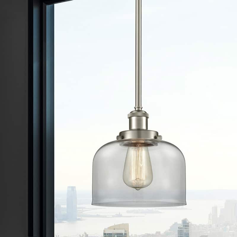 Innovations Lighting Large Bell 8" Wide Mini Pendant - Rod Hung