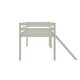 preview thumbnail 10 of 13, DHP Milton Kids' Low Loft Bed with Slide, Twin, Brown