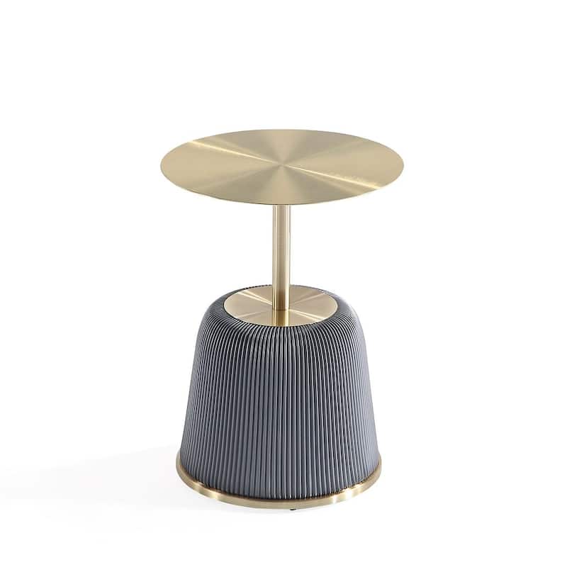 Manhattan Comfort Modern Anderson 1.0 Upholstered End Table Set of 2