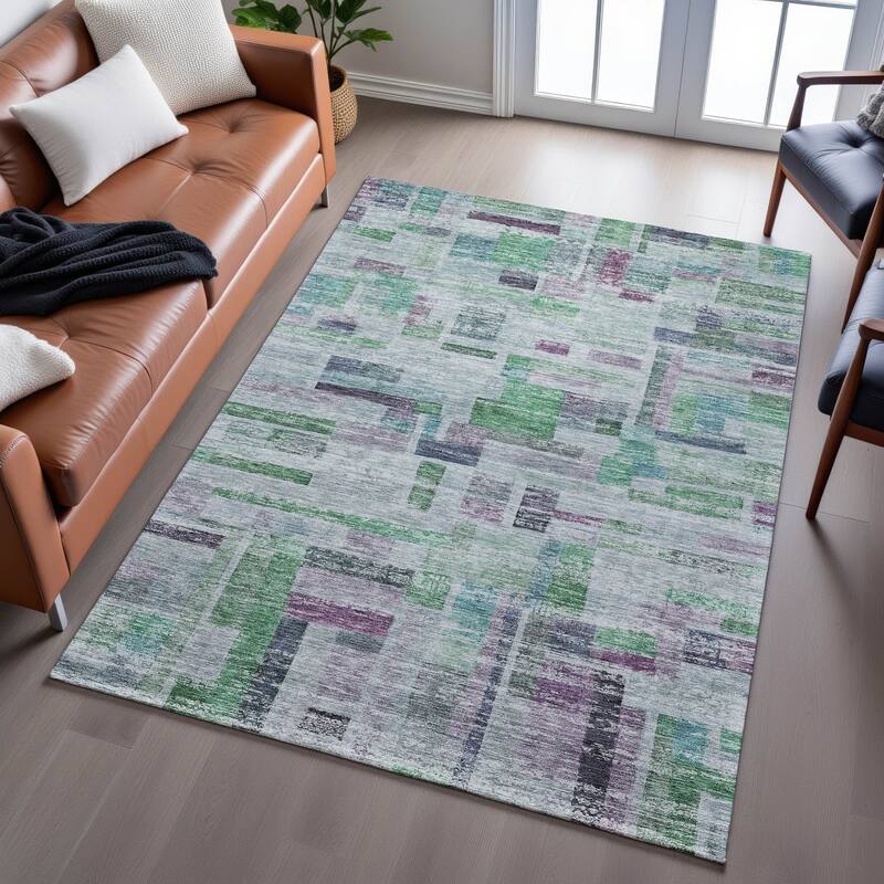 Premium Washable Super Soft Vintage Contemporary Mayfield Rug
