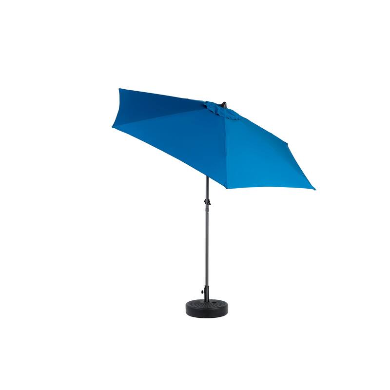 Anmytek 9FT Outdoor Patio Umbrella with Steel Frame,Market Umbrella 6 Sturdy Ribs (Base Not Included)