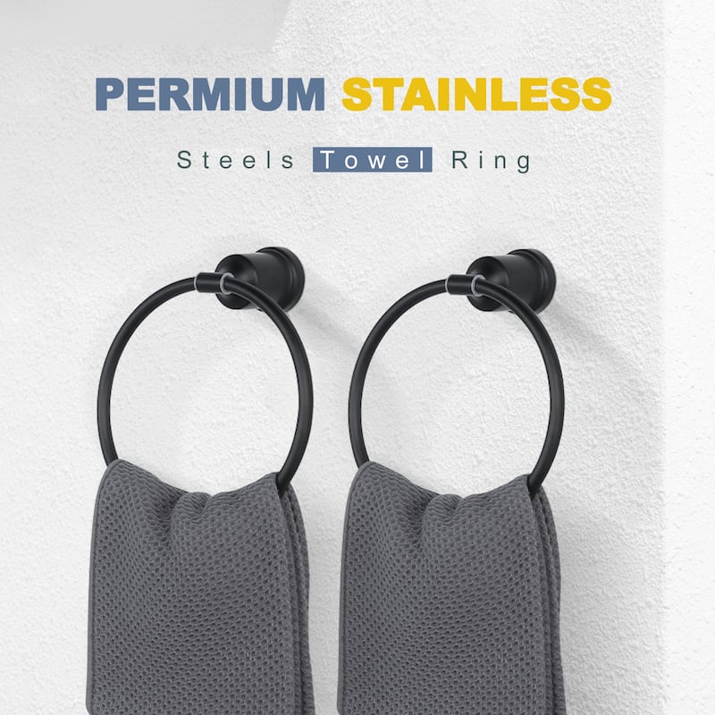 2PCS Wall Mounted Towel Ring