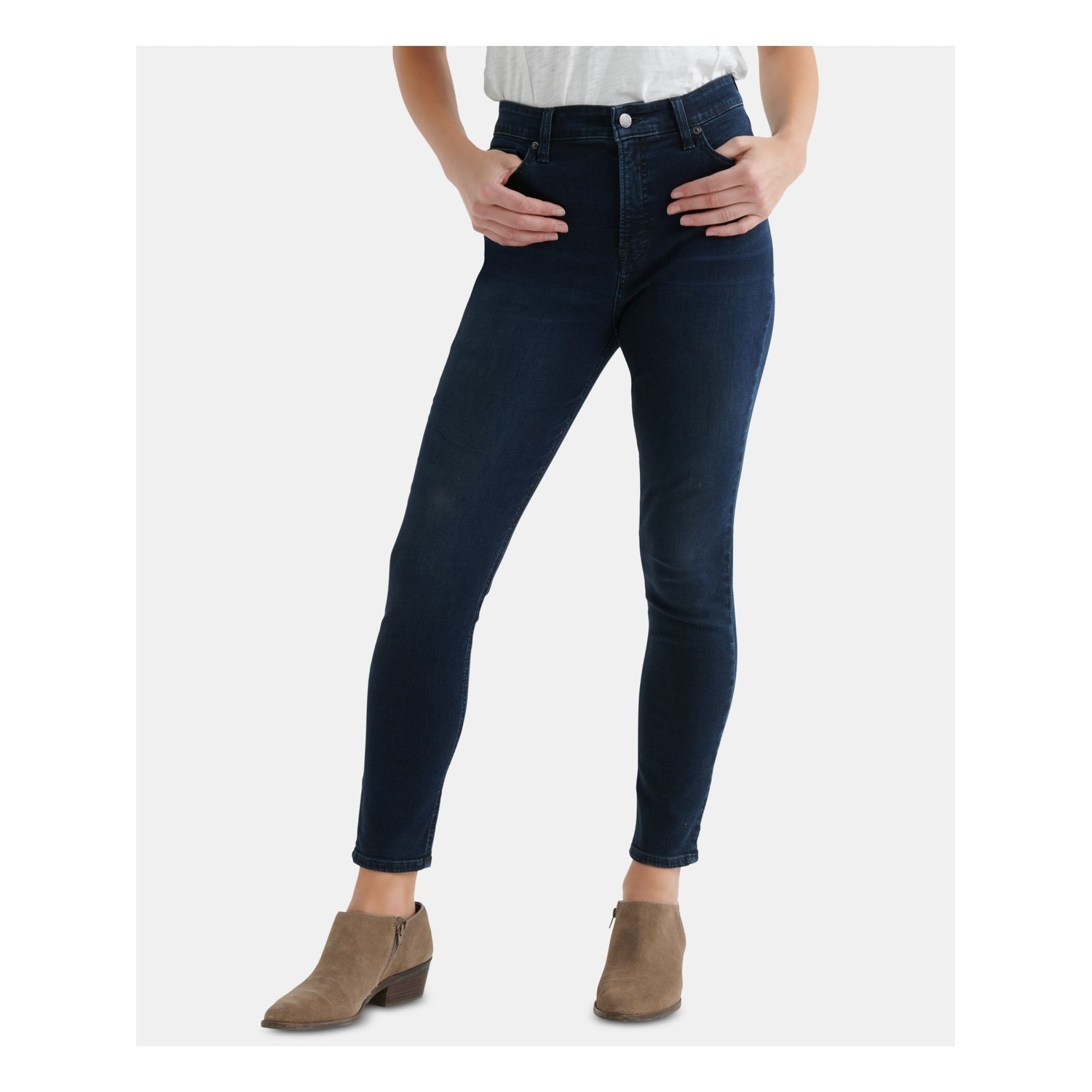 LUCKY BRAND Womens Navy Skinny Jeans Size 44253
