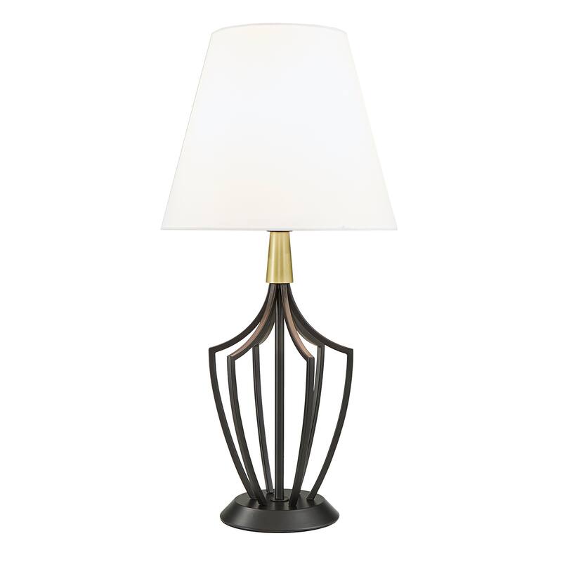 Paula Matte Black Finish Modern Table Lamp by iNSPIRE Q Modern