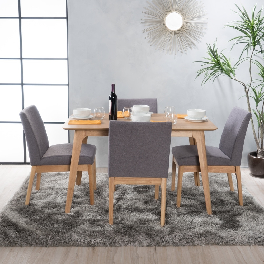 Tunis 5 piece dining set with straight table legs discount