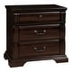 preview thumbnail 7 of 6, Tay Transitional Cherry Wood 3-Piece Poster Bedroom Set by Furniture of America