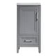 preview thumbnail 5 of 6, 18-Inch Bathroom Vanity Cabinet - Modern Grey Storage Unit with Door and Drawer, Ideal for Small Spaces