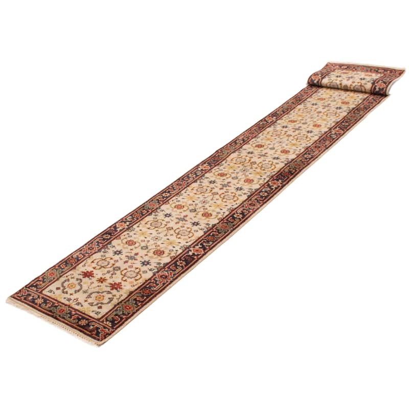 ECARPETGALLERY Hand-knotted Serapi Heritage Cream Wool Rug - 2'6 x 15'10