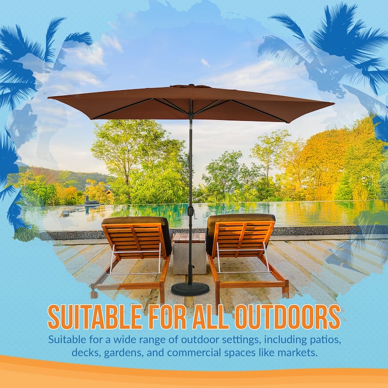 Island Umbrella Bimini Rectangular Market Umbrella Canopy