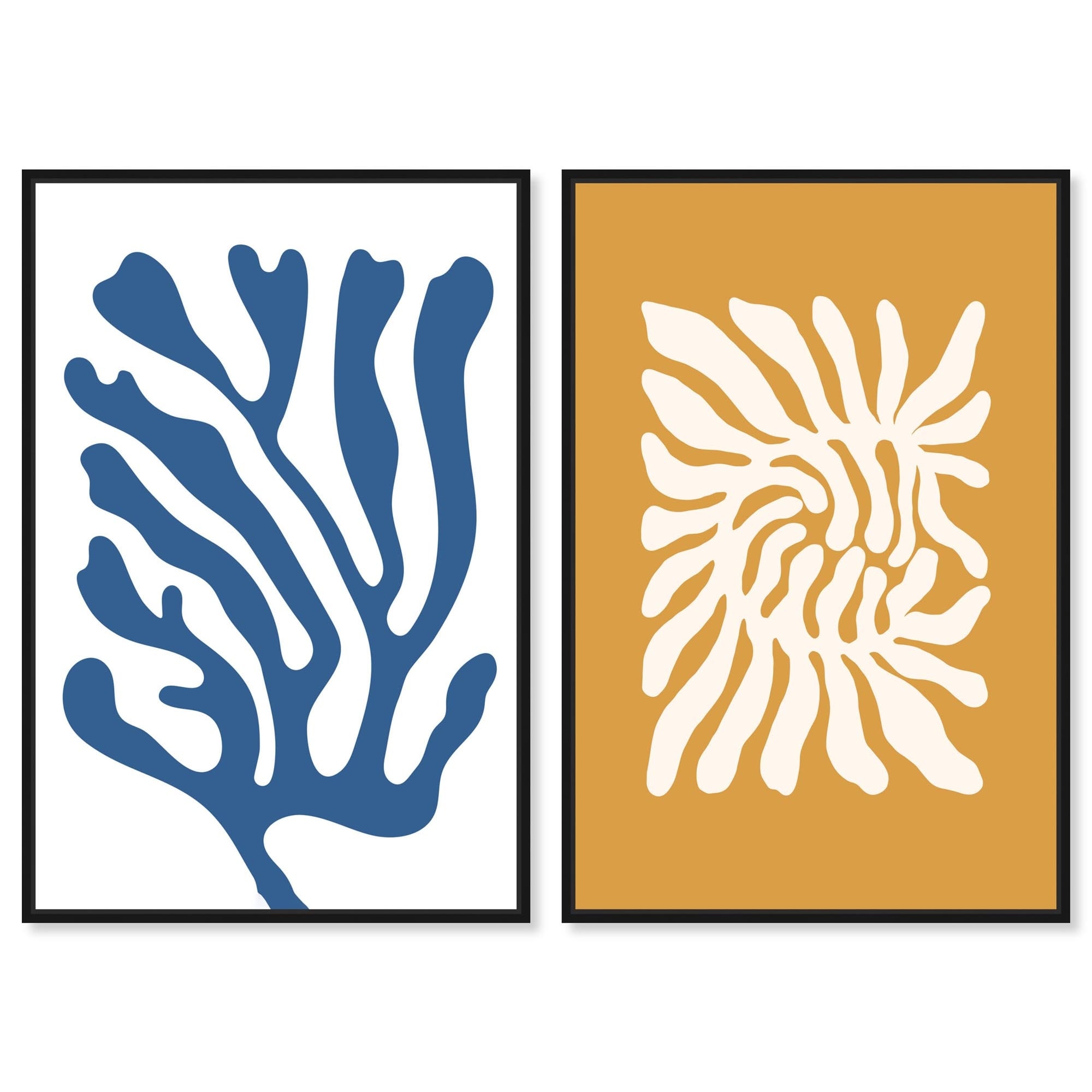 Tranquil Dune Impressions Duo Framed Set Canvas Print By Remedy