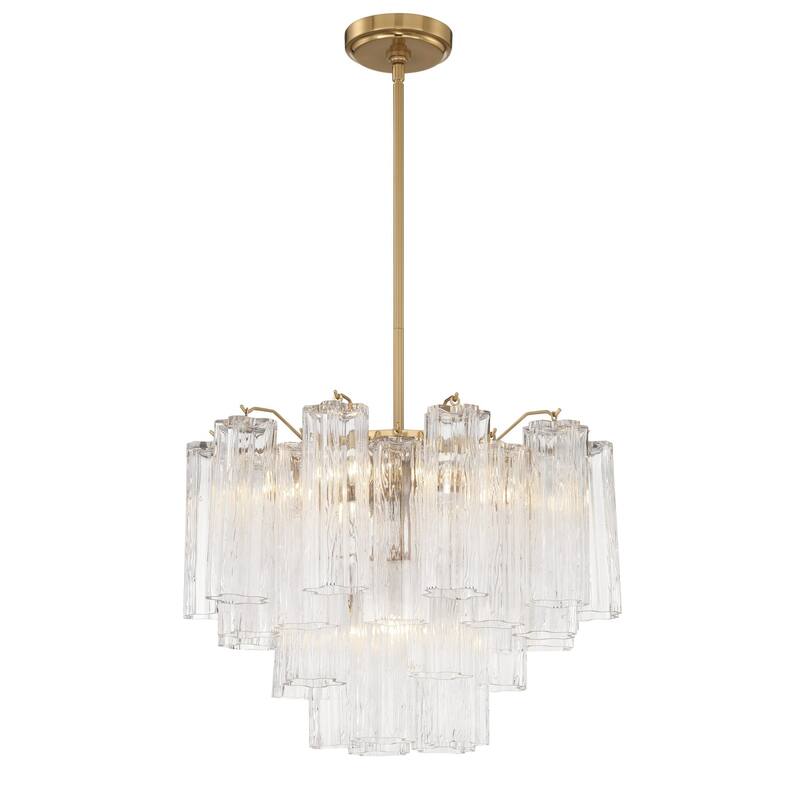 Crystorama Lighting Group ADD-306-CL Addis 6 Light 20" Wide Waterfall