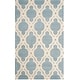 preview thumbnail 20 of 40, SAFAVIEH Handmade Chatham Chessie Modern Wool Rug 4' x 6' - Blue/Ivory - Rectangle