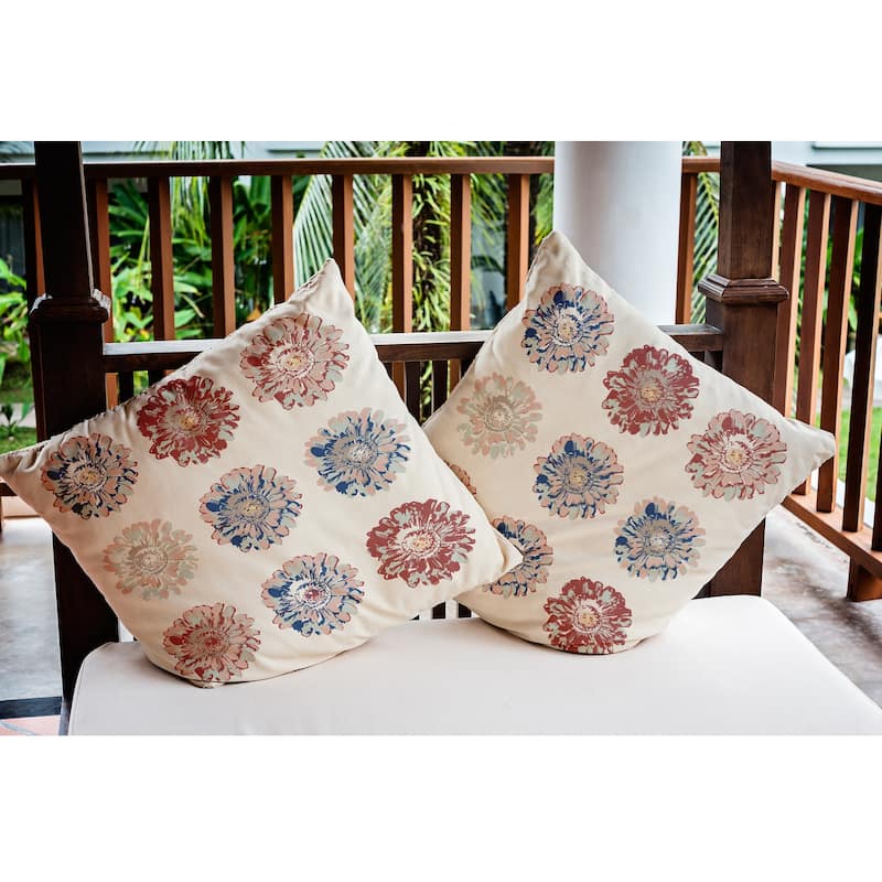 Gypsy Floral Indoor/Outdoor Throw Pillow