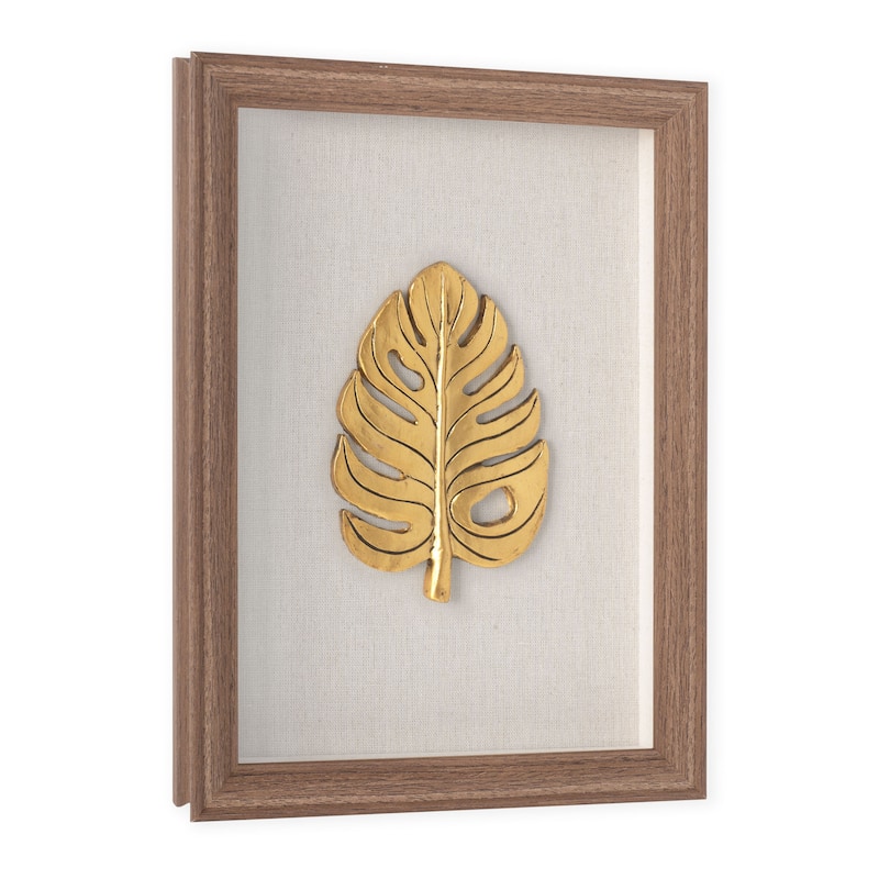 Golden Leaves, Shadow Box - Leaf 3