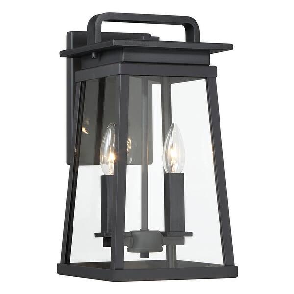 slide 2 of 7, The Great Outdoors 73212 Isla Vista 2 Light 14" Tall Outdoor Wall Coal
