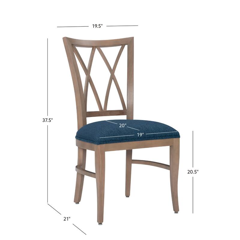 Osborne Natural Solid Wood Farmhouse Side Dining Chair