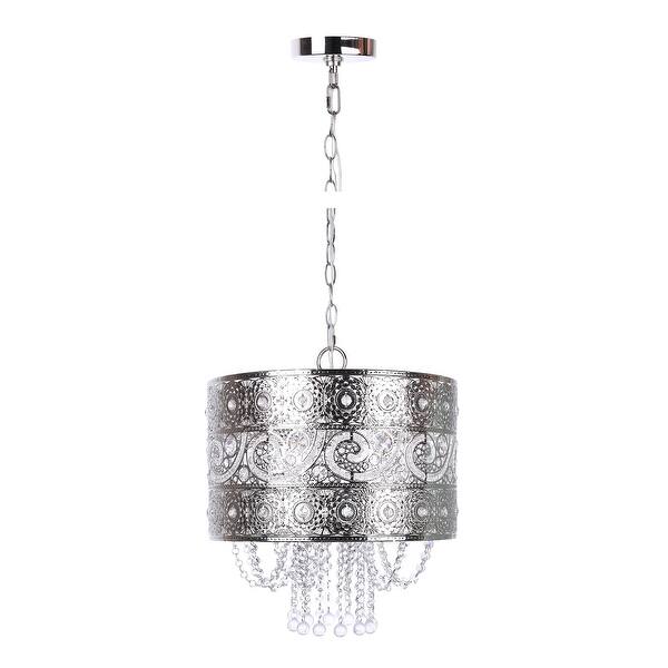 slide 2 of 3, Tangier 9.5" Metal Pendant Lamp Polished Nickel