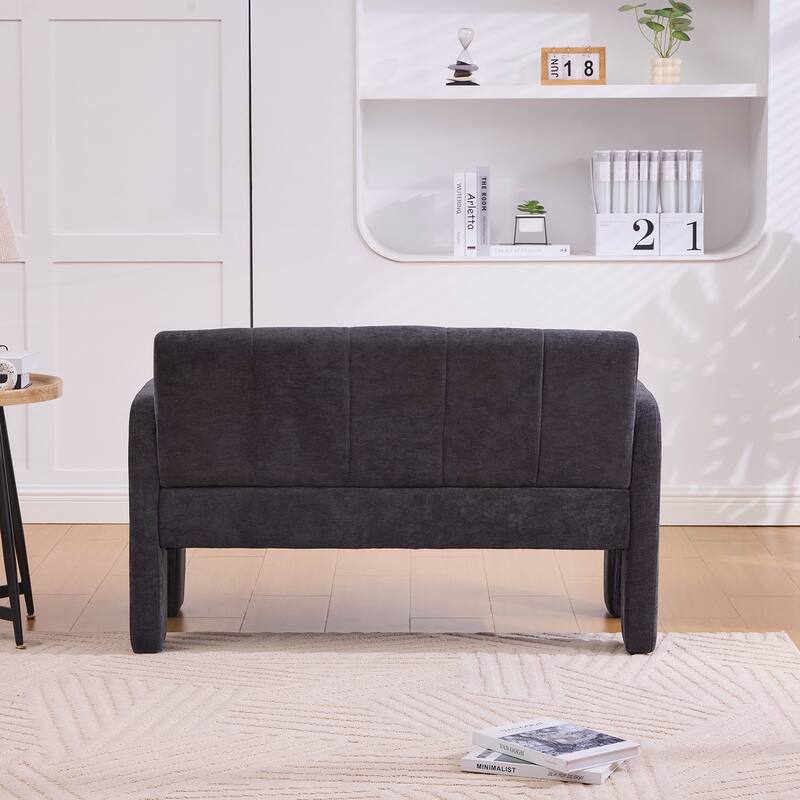 Modern Double Armchair Living Room & Bedroom Compact Upholstered Sofa Leisure Sofa