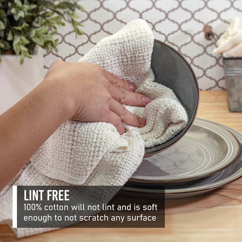 Country Cottons, Old Fashion 100% Cotton Made in The USA Highly Absorbent Kitchen Towels - Set of 2-24"x15" Various Colors