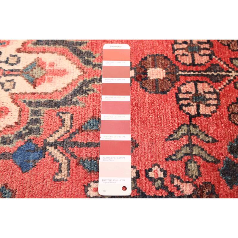 ECARPETGALLERY Hand-knotted Andelz Red Wool Rug - 2'8 x 9'10