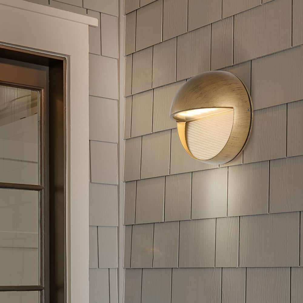 6.25" Outdoor Integrated LED Wall Sconce, by JONATHAN Y
