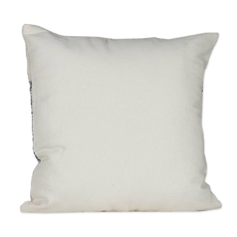 Novica Handmade Diamond Petals Cotton Cushion Covers (Pair)