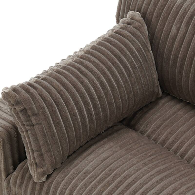 Plush Faux Fur Accent Sofa Chair