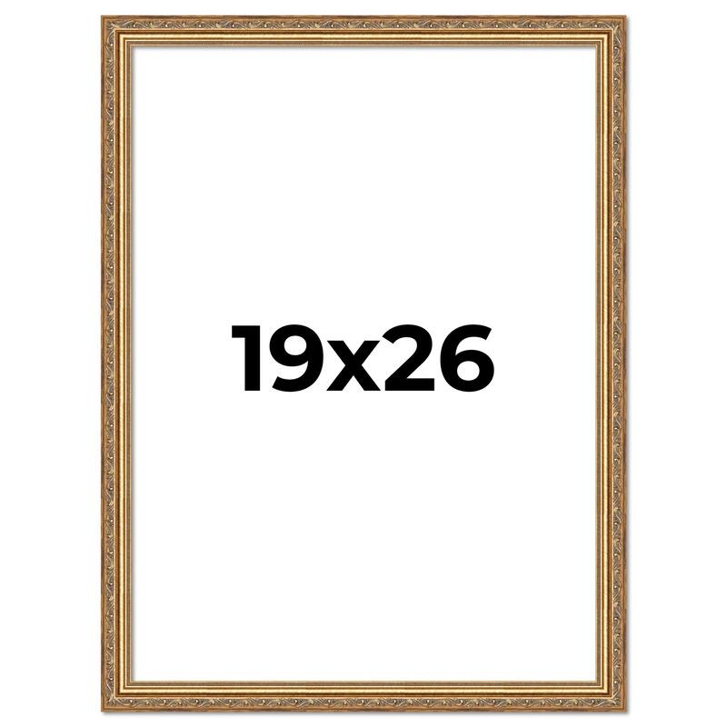 19x26 Frame Red Solid Wood Picture Frame Width 1.75 Inches | Interior Frame Depth 1 13/16 Inches